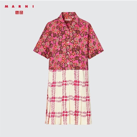 Marni x Uniqlo Pleated Dress - Picture 1 of 7